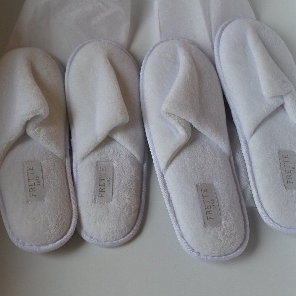 Frette slippers 2 pair His & Hers